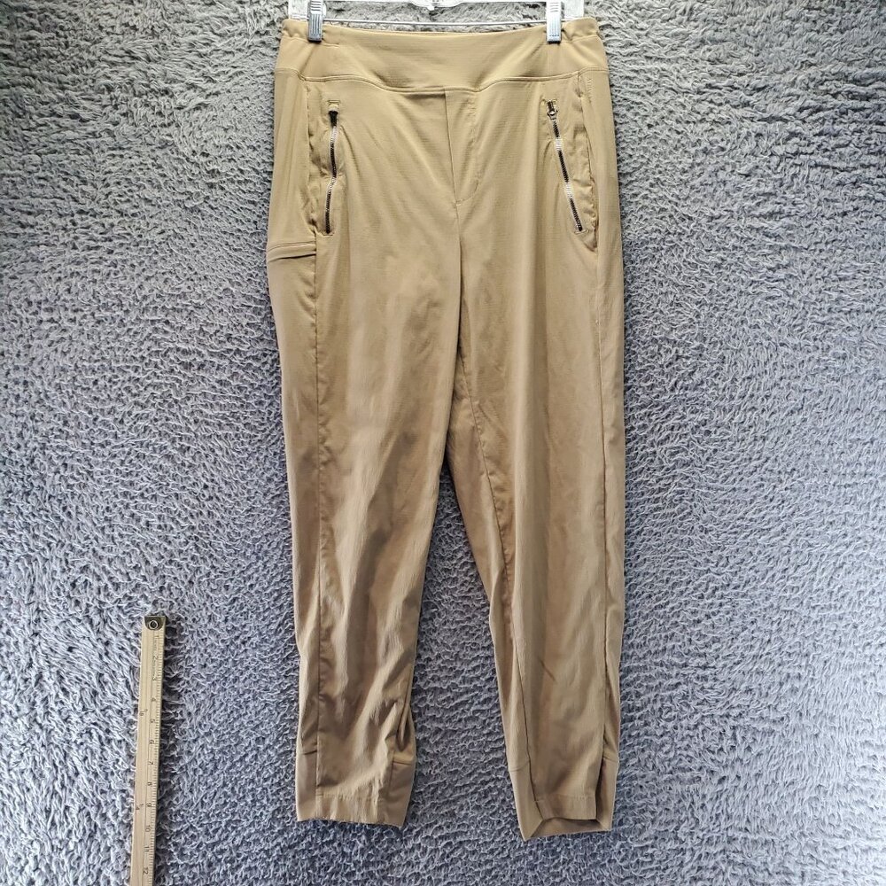 Athleta Pants Womens Size 8 Tan Nylon/Spandex Slim Fit Activewear With Pockets